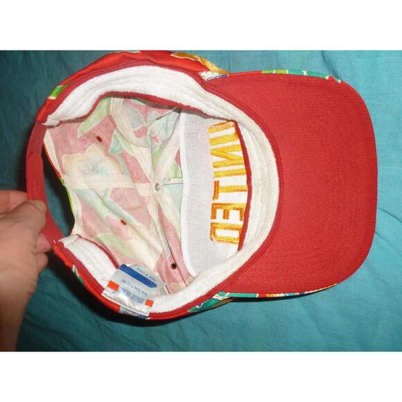 Vintage‎ United Laboratories San Sun Rope Snapback Hat  Hawaiian Floral OS - Picture 5 of 5